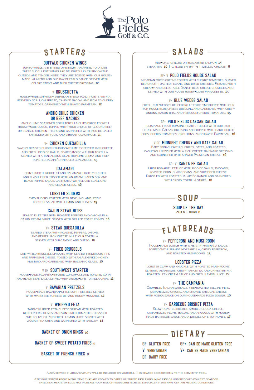 New Menu 8-4-26